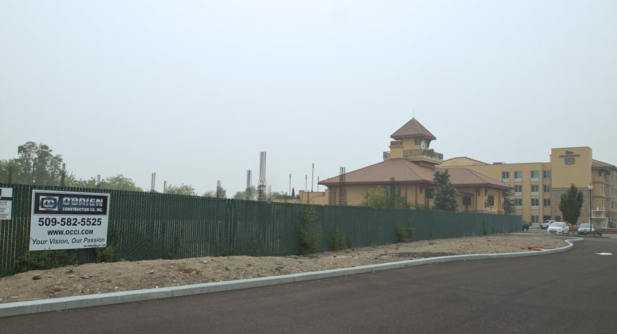 New riverside retail space under construction on George Washington Way ...