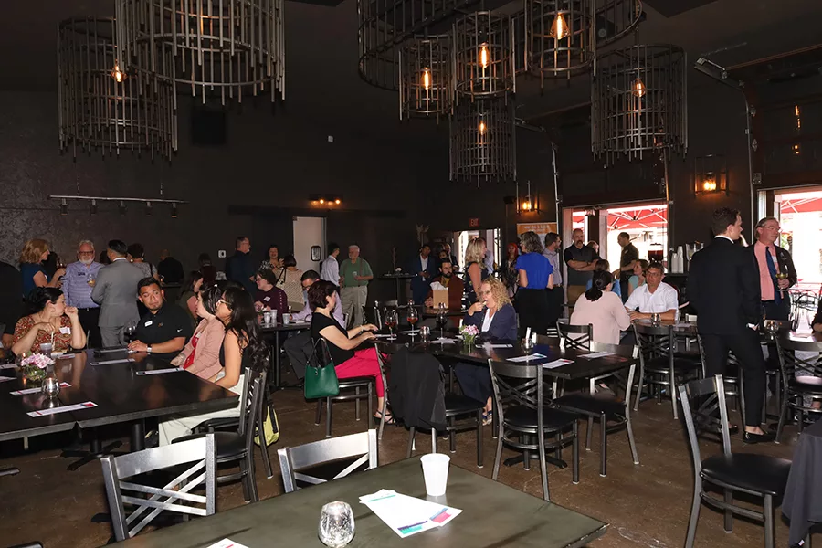 Attendees at the Young Professionals event