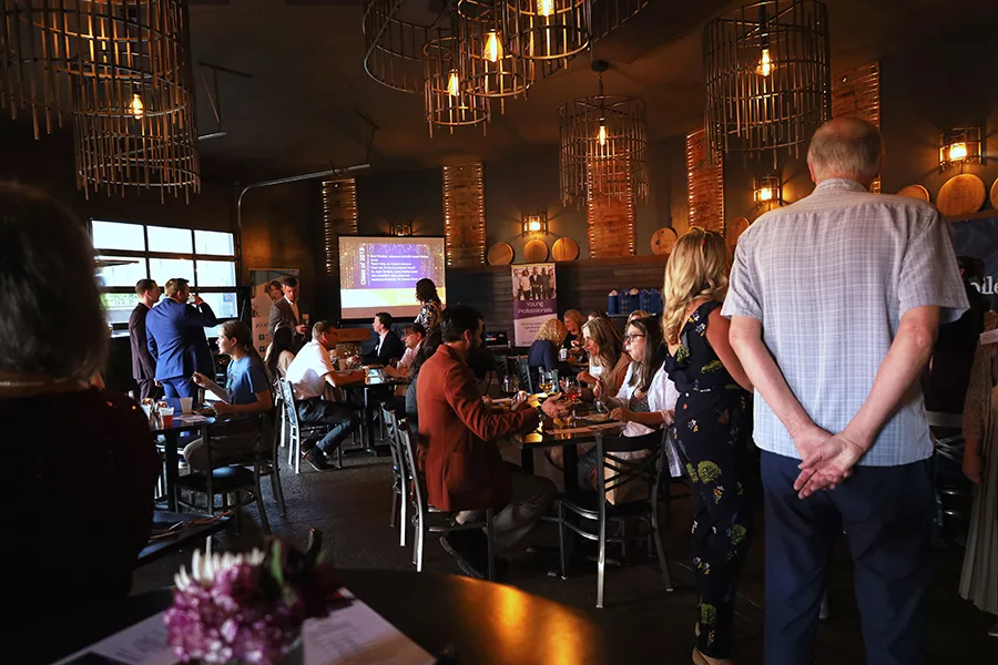 Attendees at the Young Professionals event