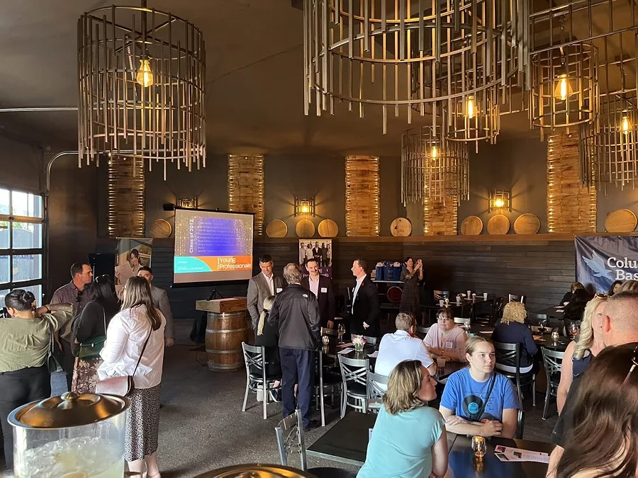 Attendees at the Young Professionals event