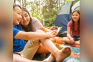 Kids camping.