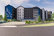 Rendering of CBC Dorm building.
