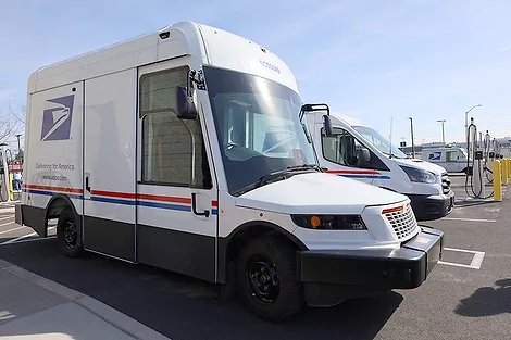 The new postal vehicle.