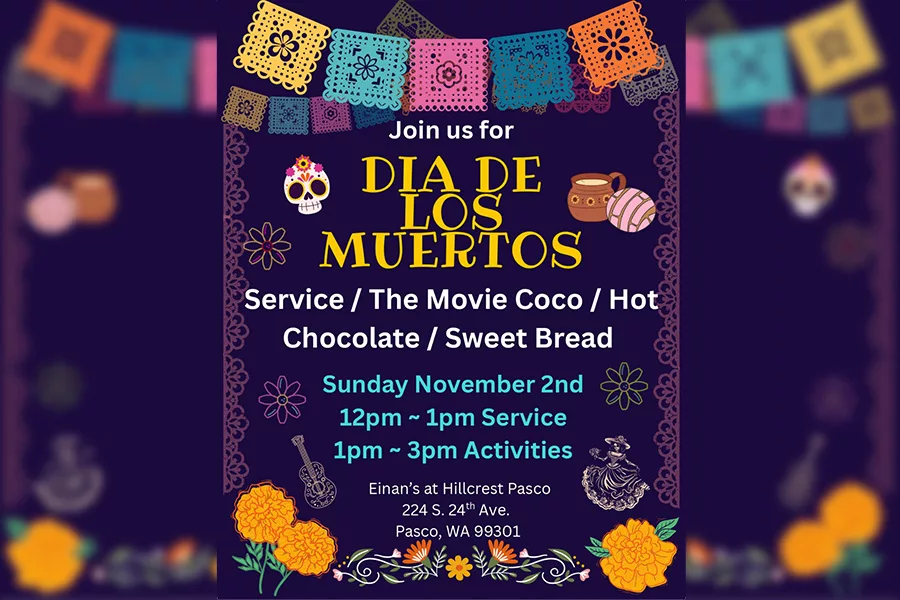 Einan's at Hillcrest Pasco Día de los Muertos