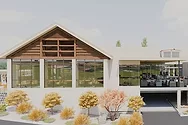 Exterior rendering of the new country club.