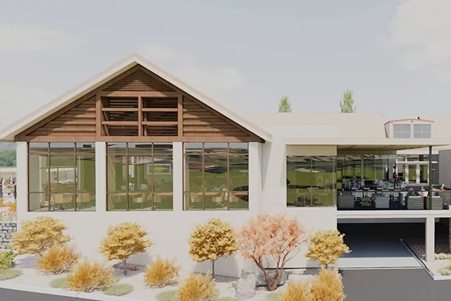 Exterior rendering of the new country club.