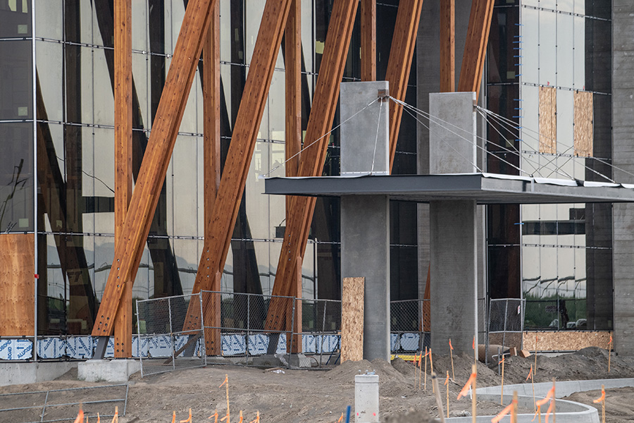 A construction site.