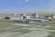 A rendering of a large facility.