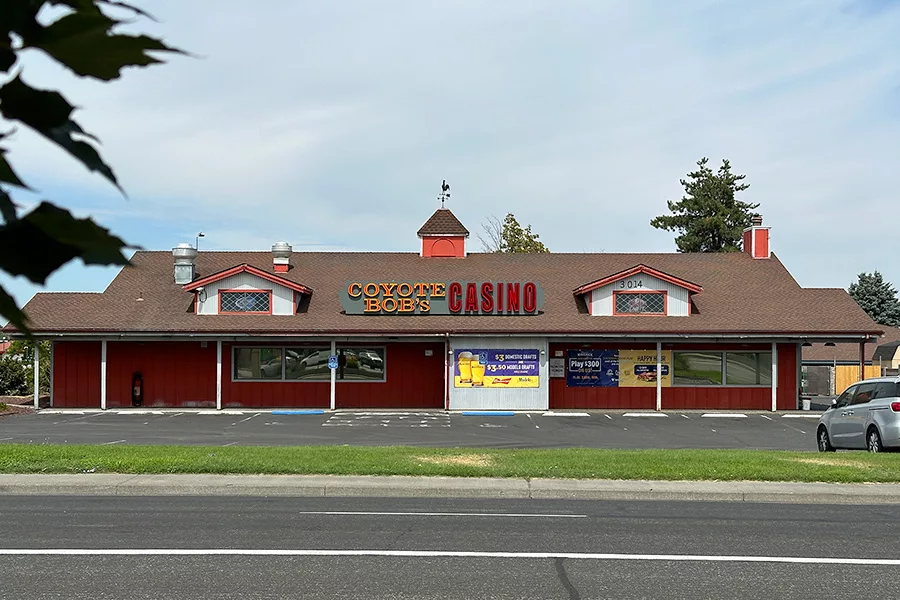 The exterior of Coyote Bobs.