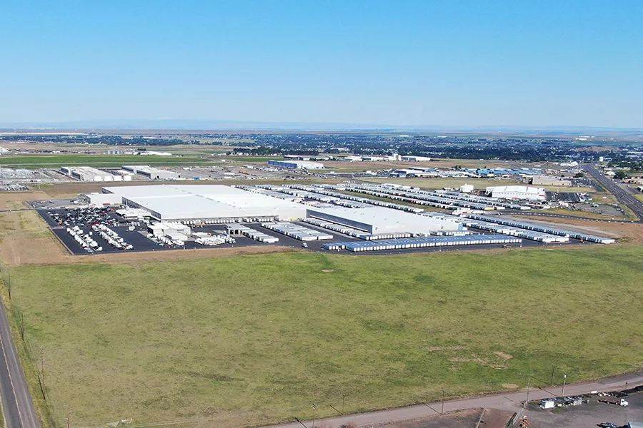 Arial view of the industrial park.