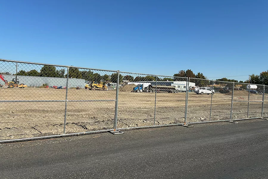 A construction site.