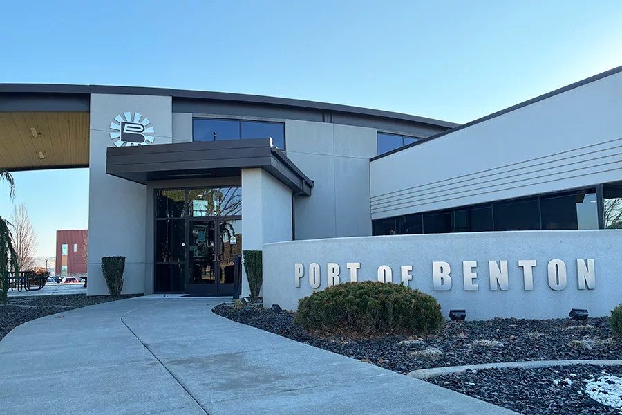 Exterior of Port of Benton office.