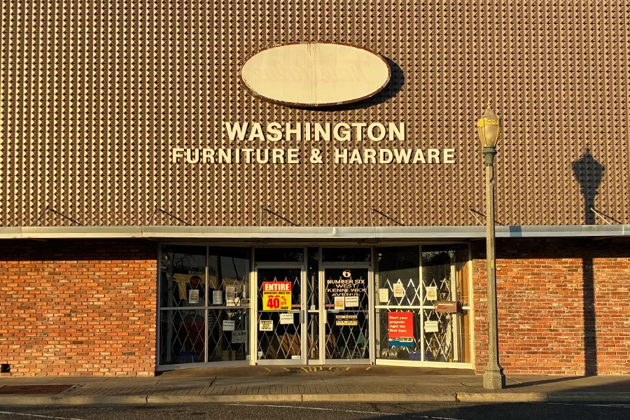 Washington Furniture and Hardware building.