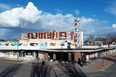 Uptown Theater drone picture.