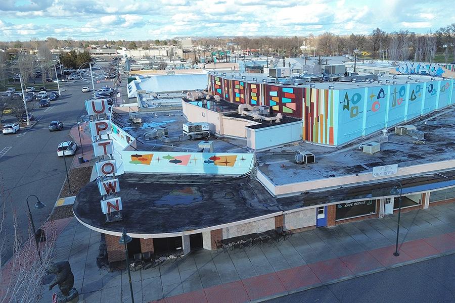 Uptown alternate drone picture.