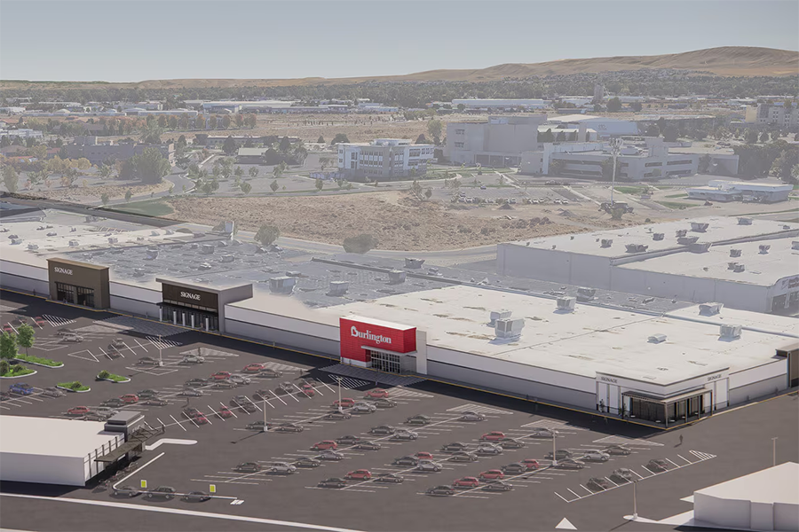 An arial rendering of Nordstrom.