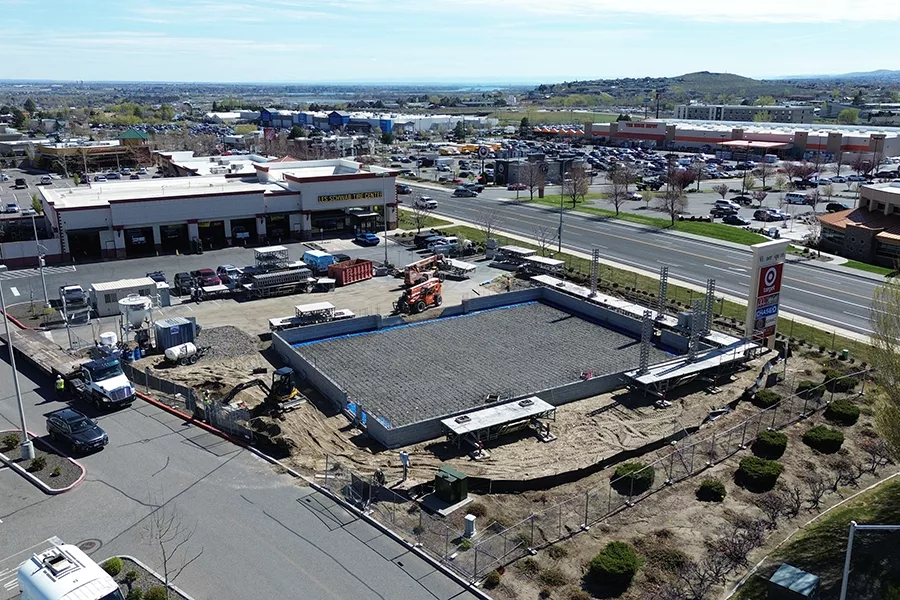 AutoZone construction site.