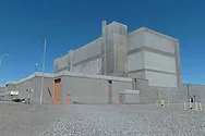 Large concrete building.