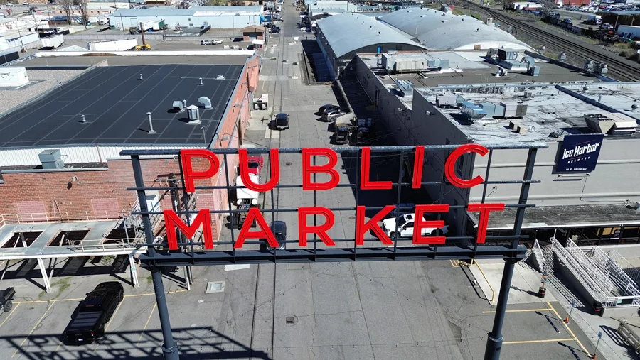 Public Market sign.