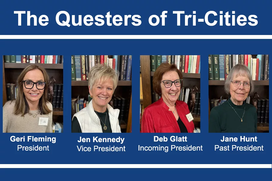 Geri Fleming President, Jen Kennedy Vice president, Deb Glatt Incoming president, Jane Hunt Past president.