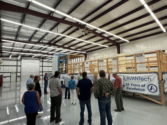 A group in a large room.
