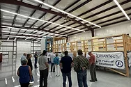A group in a large room.