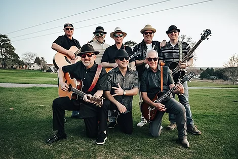 A band posing for a photo.