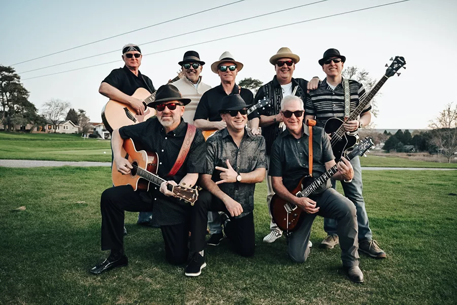 A band posing for a photo.