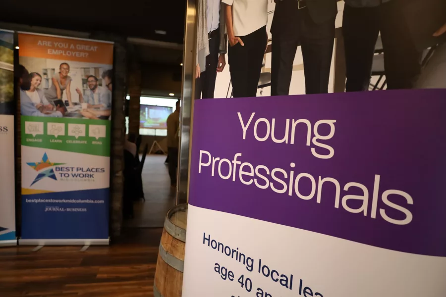 Young Professionals sign.