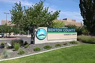 Benton County sign.