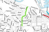 A map of the road closure.