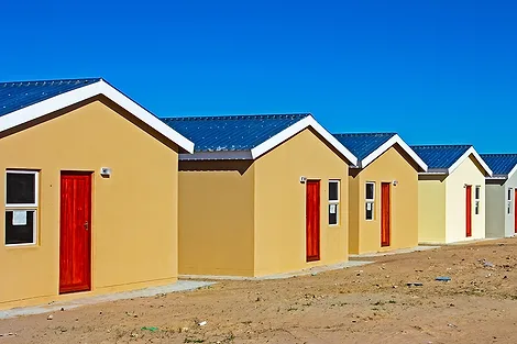 Small houses.