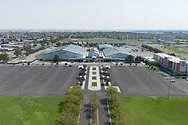 An aerial view of the HAPO Center.
