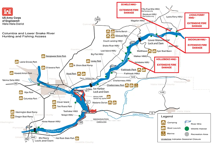 A map of fire locations.