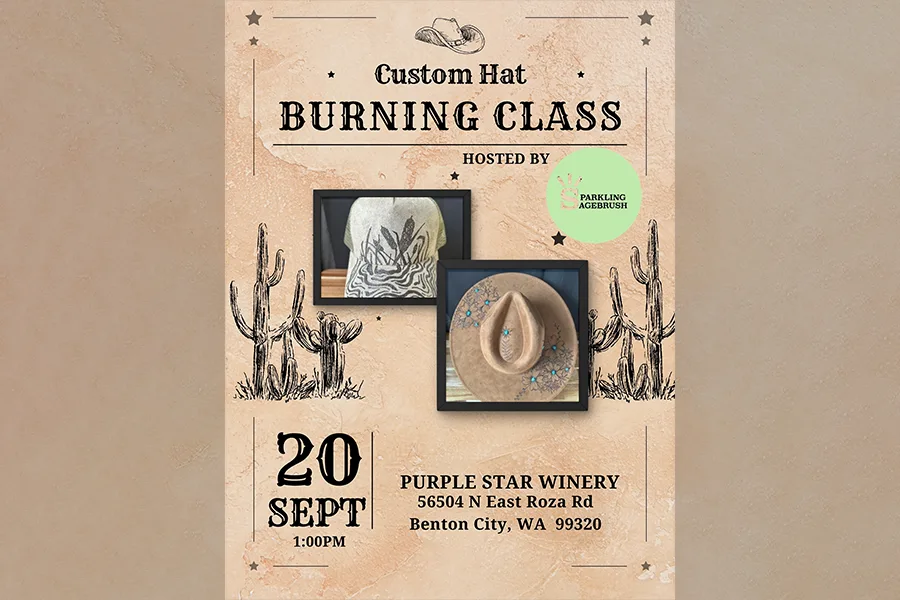 Custom Hat Burning Class