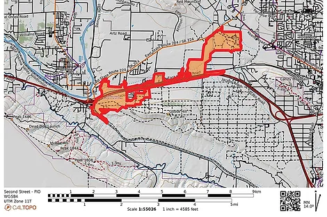 Benton City fire map.