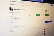 A photo showing the Polymarket UI.