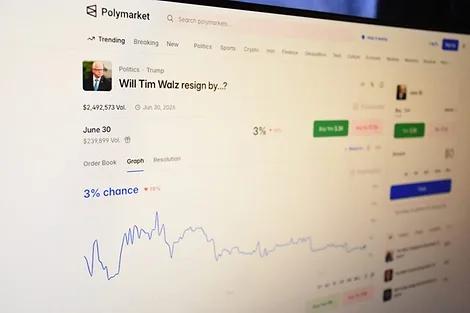 A photo showing the Polymarket UI.