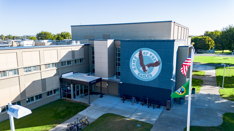 Exterior of Chief Joseph Middle School.