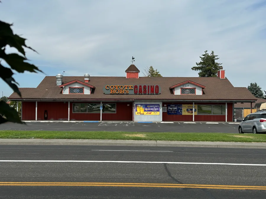 Exterior of Coyote Bob's Casino.