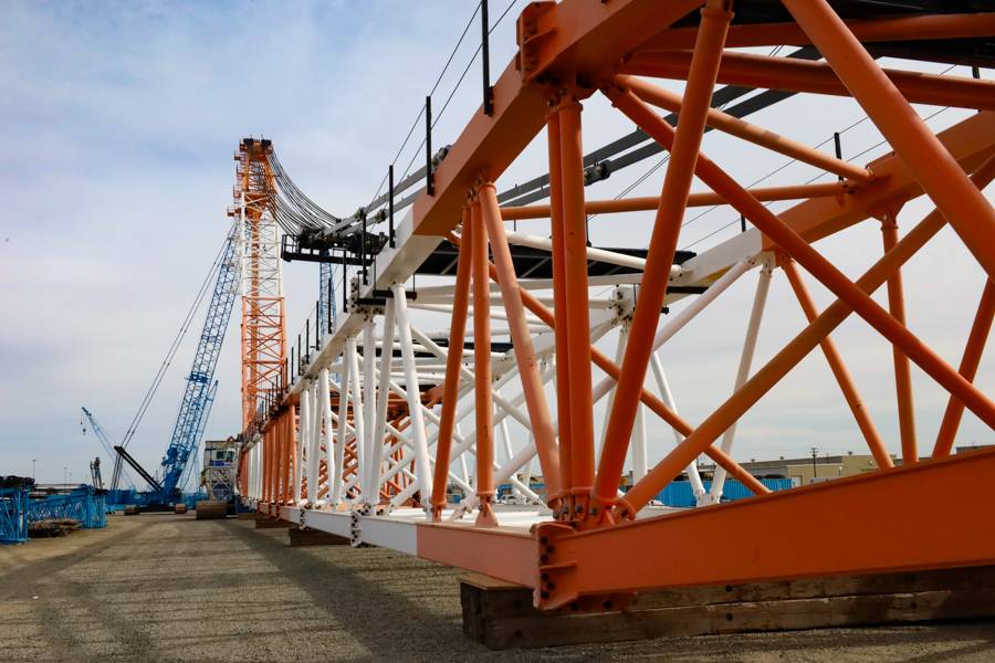 A giant crane.
