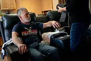 Man getting his vitals checked.