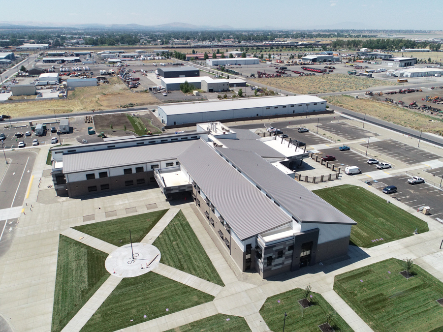 An arial view of Orion High School.