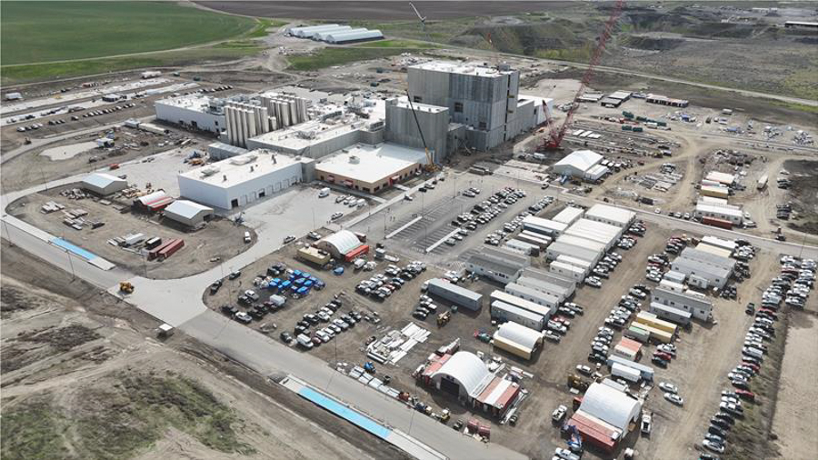 An arial view of the Darigold site.