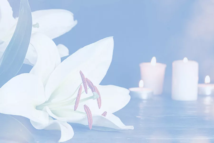Lily, candles with screened background