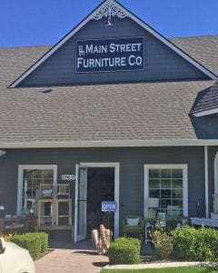 Main Street Furniture features everything from shabby chic household items to candles, as well as an eclectic mix of work by local artisans. 