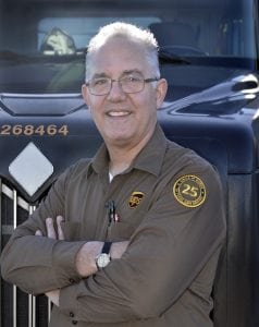 Tom Ravella of Kennewick, a UPS driver for 33 years, recently was honored for 25 years of accident-free driving.