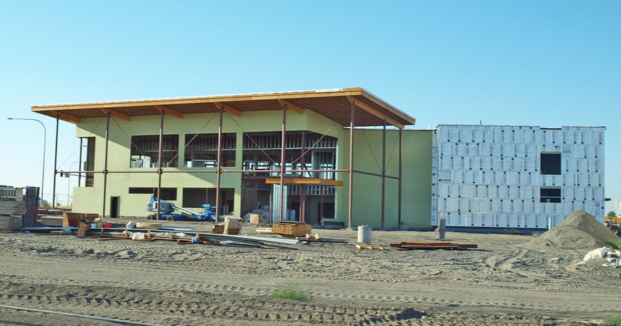Northwest Farm Credit Services’ new 24,000-square-foot building is under construction at 9915 St. Thomas Drive in Pasco and expected to be completed this fall.