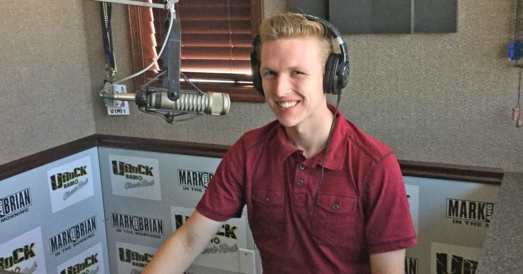 Kamiakin High School senior Mitchel Denke runs a four-hour radio program each weekend at U-Rock Radio in Kennewick, thanks to the station’s Training The Kids program that began in March.