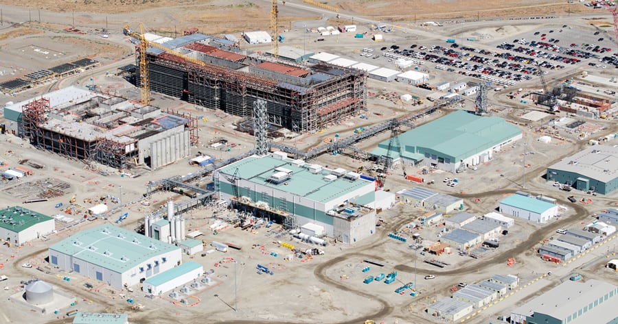 Hanford’s vit plant project is on pace to treat low-activity tank waste as soon as 2022, and ahead of full WTP commissioning, taking advantage of those facilities close to completion. Bechtel hired 22 students for internships at the site this summer. (Courtesy Bechtel National)